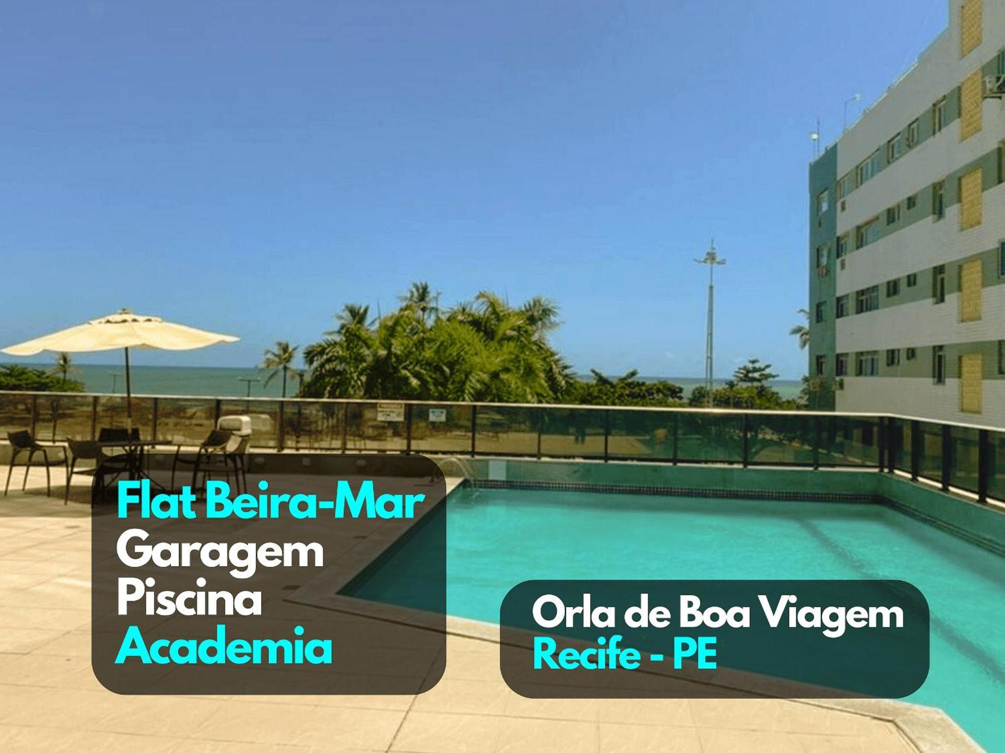 Flat Beira Mar Academia Piscina Boa Viagem Recife - Com Cafe Da Manha Opcional Apartment Exterior photo